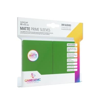 Gamegenic Matte Prime Sleeves: Green 100 image 0